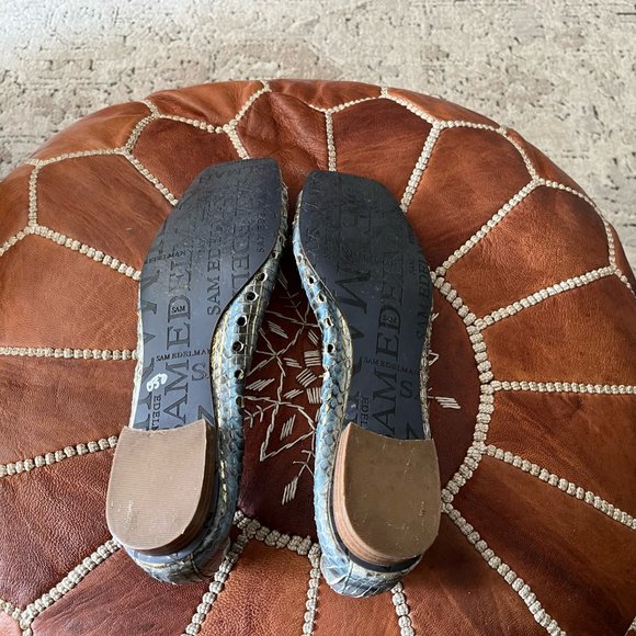 Sam Edelman size 8 square peep toe flat sandals. - Picture 3 of 4